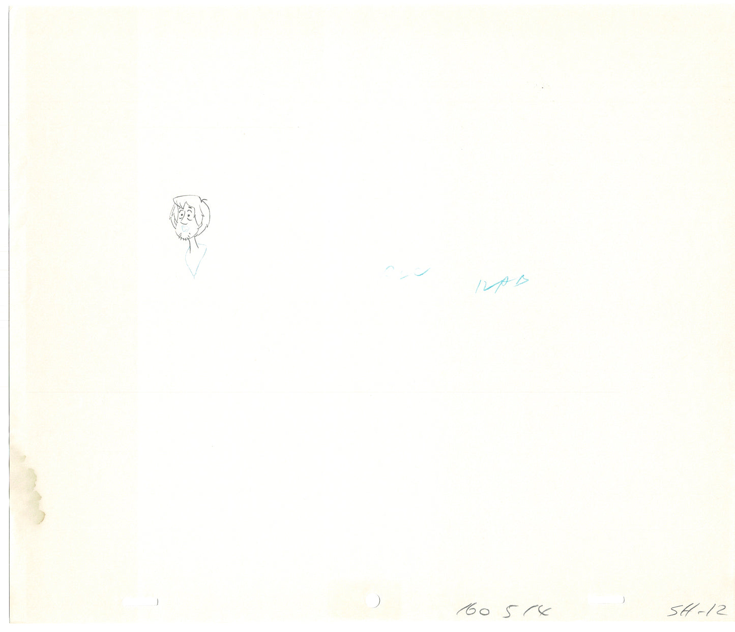 SCOOBY DOO 1979 Shaggy Animation Production Cel Drawing Hanna Barbera A-010