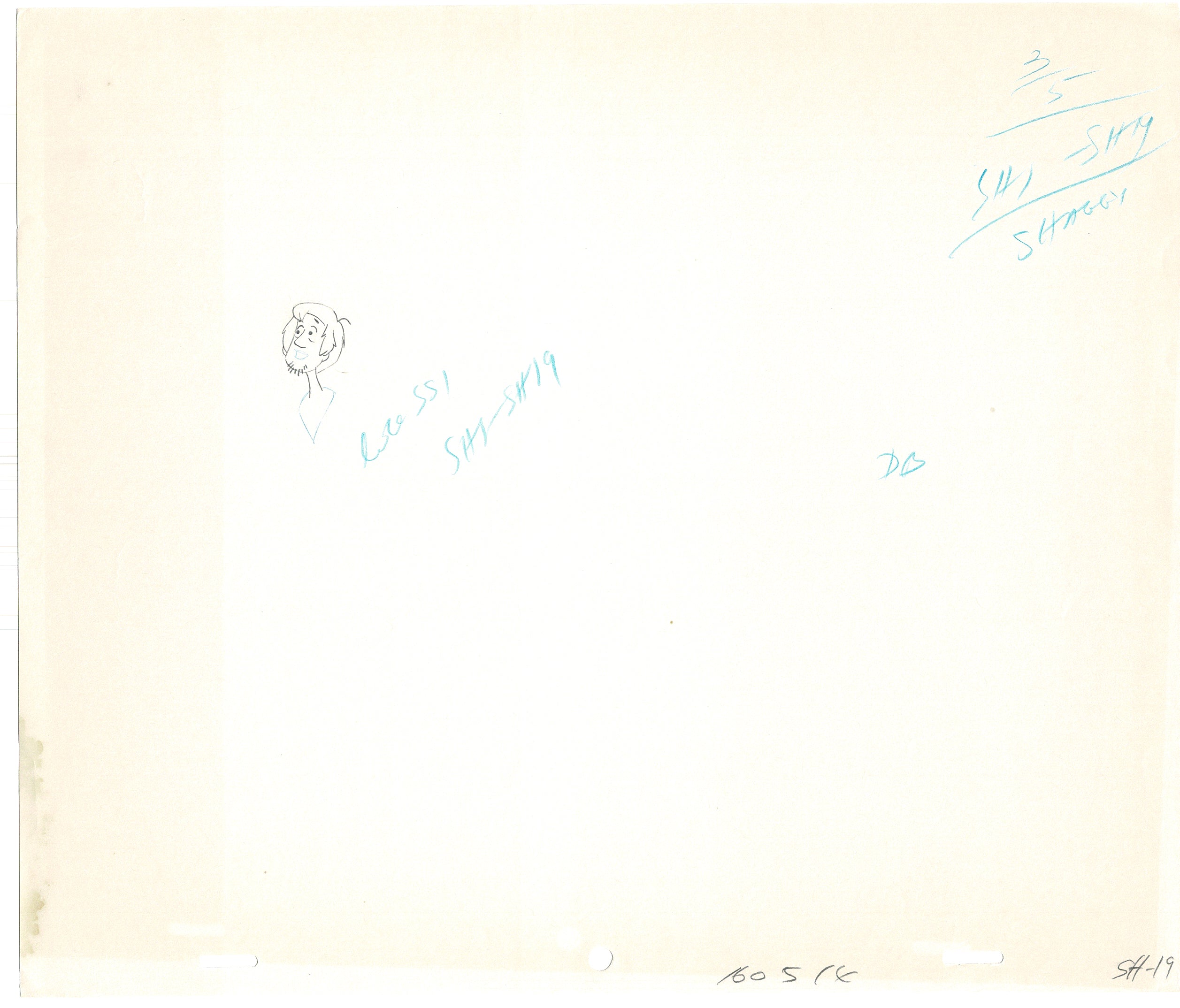 SCOOBY DOO 1979 Shaggy Animation Production Cel Drawing Hanna Barbera ...