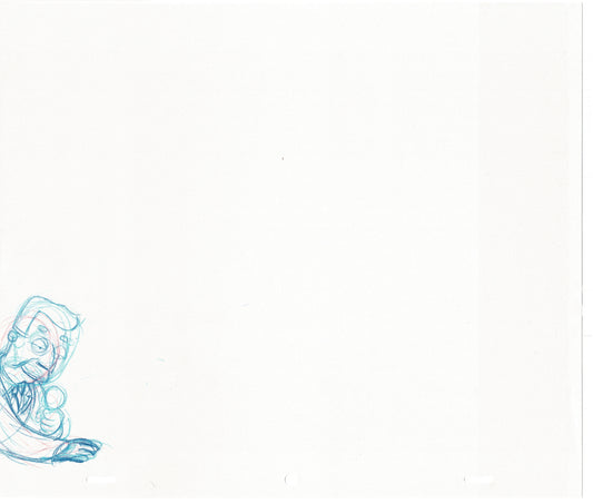 The Simpsons Original Production Animation Cel Drawing Fox from the Early 1990's 405