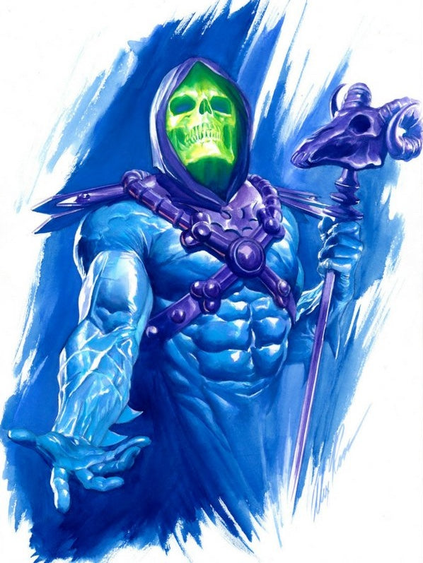 Skeletor and He-Man Masters of the Universe (lot of 2) Comics Alex Ross Signed Prints on Paper Limited Edition of 25 Artist Proof Edition