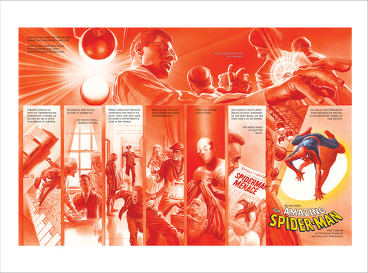 Origins Spider-Man Alex Ross Signed Marvel SDCC 2026 Exclusive Print on Paper Limited Edition of 25 Printers Proof Edition