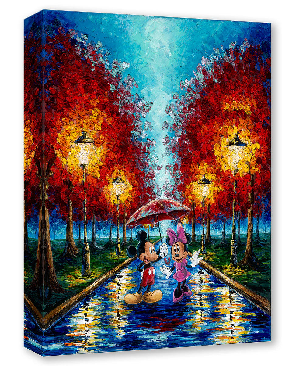 定価12500円程 新品未使用☆Mickey&Minnie カーテン Mickey Mouse Minnie Mouse Walt Disney Fine Art Jennifer Lanna