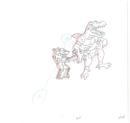 Street Sharks DIC Production Animation Cel Drawing 1994-1997 B-10