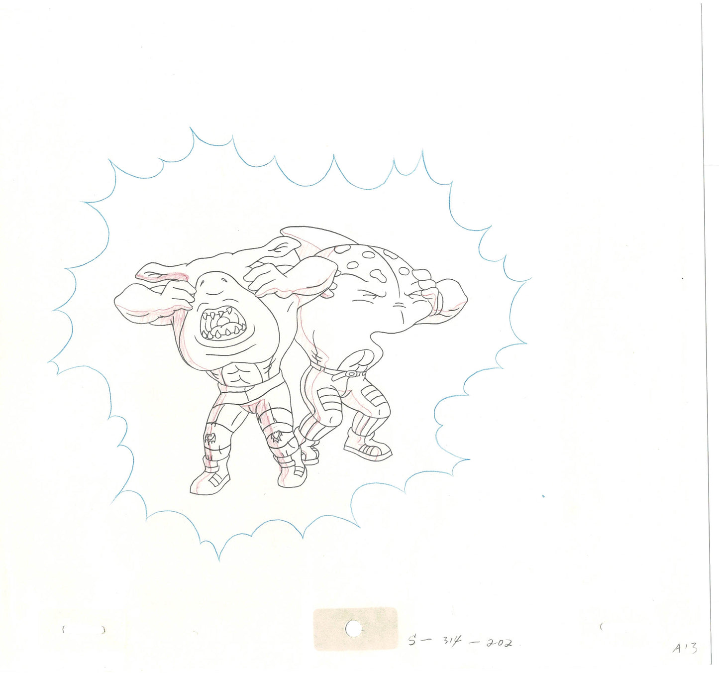 Street Sharks DIC Production Animation Cel Drawing 1994-1997 B-22