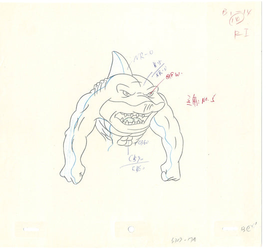 Street Sharks DIC Production Animation Cel Drawing 1994-1997 B-27