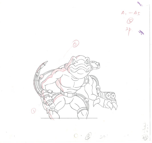 Street Sharks DIC Production Animation Cel Drawing 1994-1997 B-38