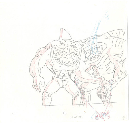 Street Sharks DIC Production Animation Cel Drawing 1994-1997 B-44