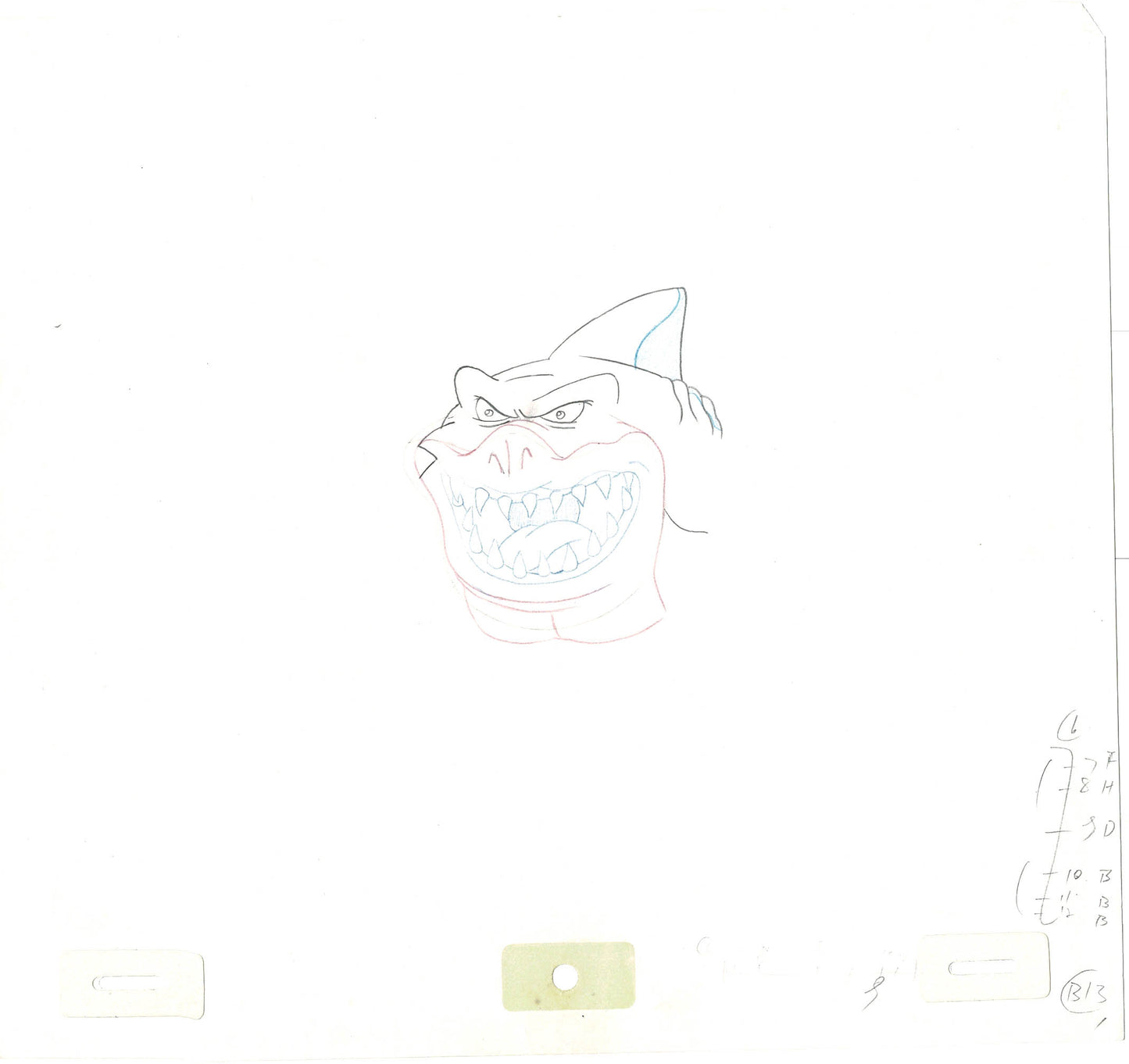 Street Sharks DIC Production Animation Cel Drawing 1994-1997 B-46