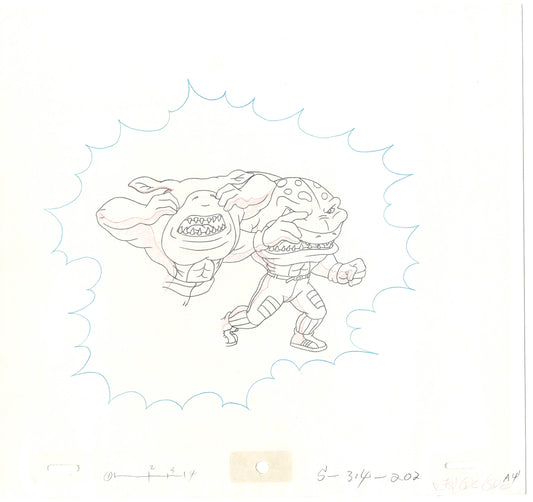 Street Sharks DIC Production Animation Cel Drawing 1994-1997 B-56