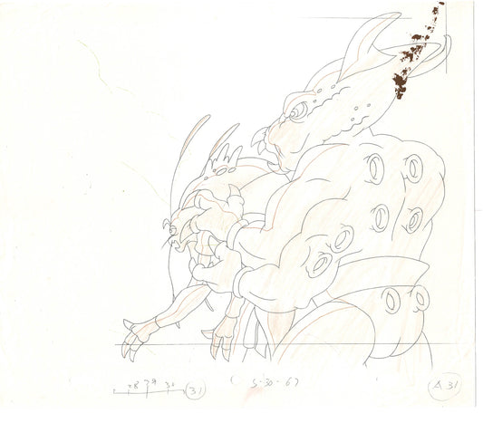 Street Sharks DIC Production Animation Cel Drawing 1994-1997 C-29