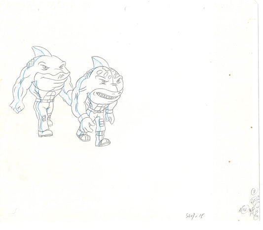 Street Sharks DIC Production Animation Cel Drawing 1994-1997 C-31