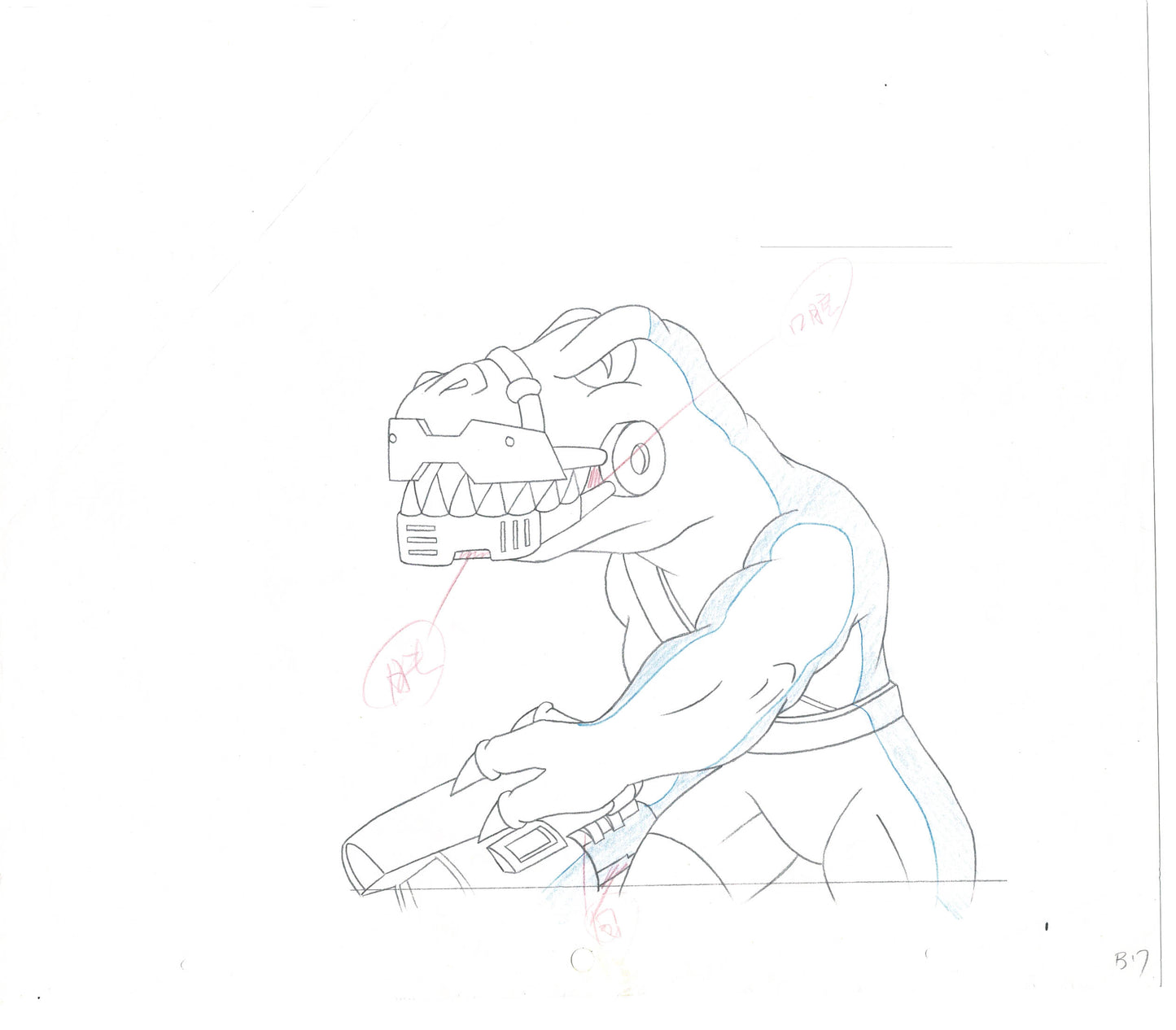 Street Sharks DIC Production Animation Cel Drawing 1994-1997 C-38