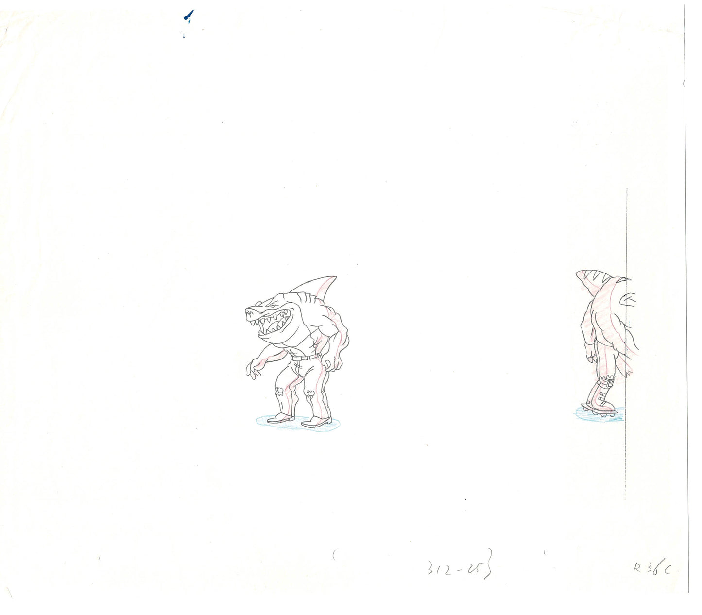 Street Sharks DIC Production Animation Cel Drawing 1994-1997 C-40