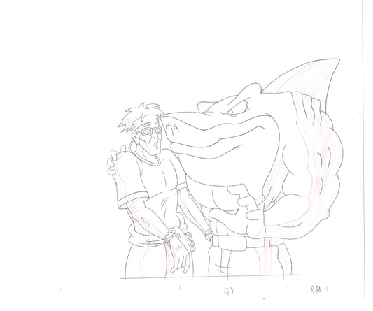 Street Sharks DIC Production Animation Cel Drawing 1994-1997 D-21