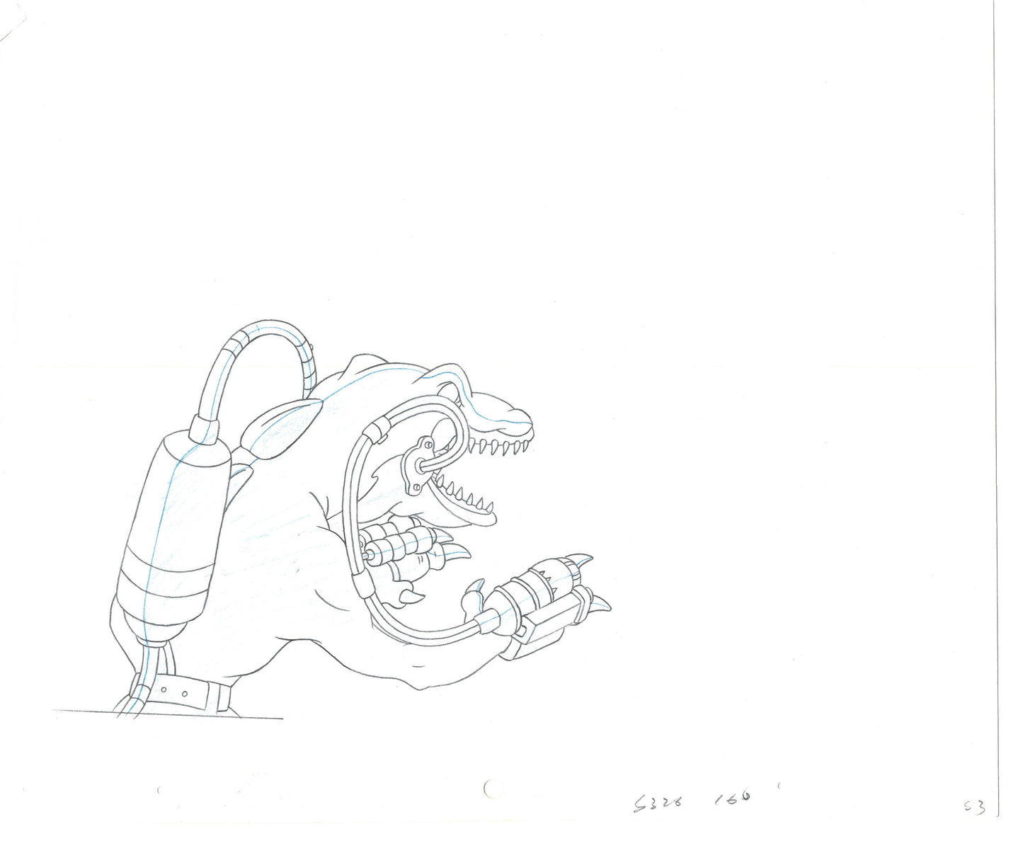 Street Sharks DIC Production Animation Cel Drawing 1994-1997 D-31