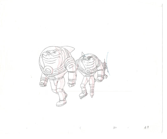 Street Sharks DIC Production Animation Cel Drawing 1994-1997 D-35