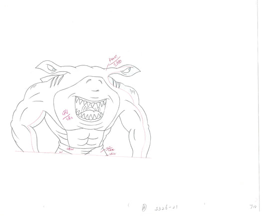 Street Sharks DIC Production Animation Cel Drawing 1994-1997 D-62