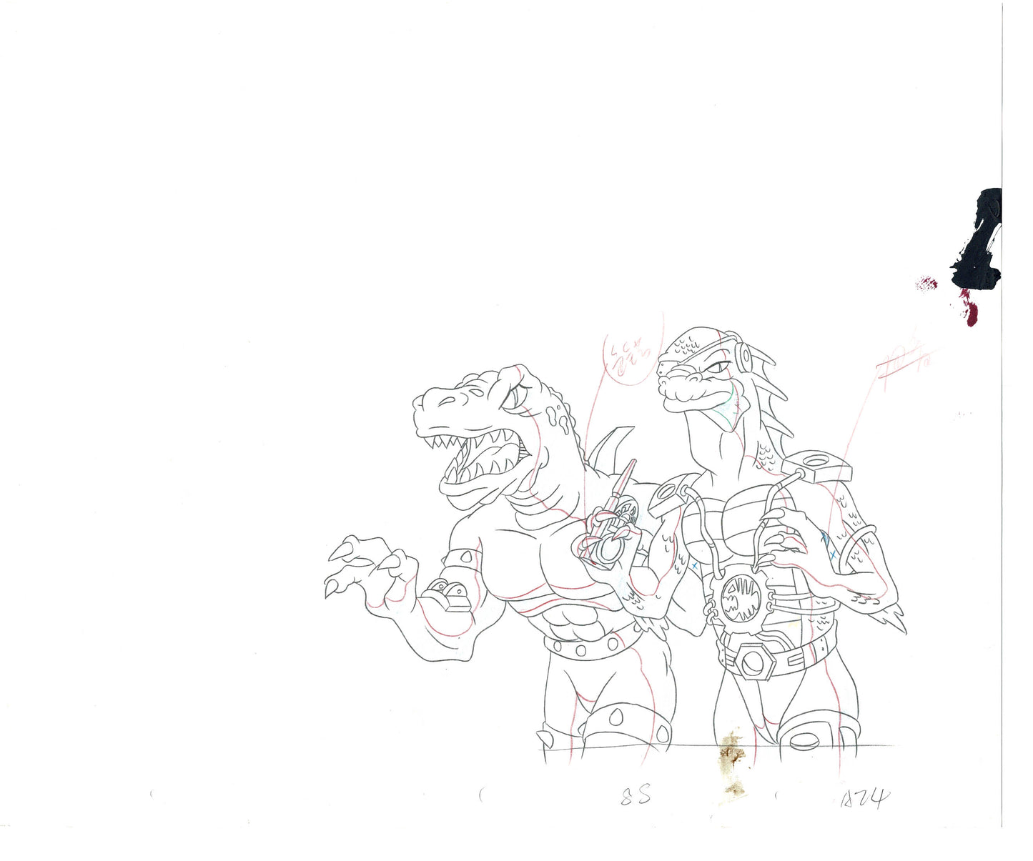 Street Sharks DIC Production Animation Cel Drawing 1994-1997 D-63