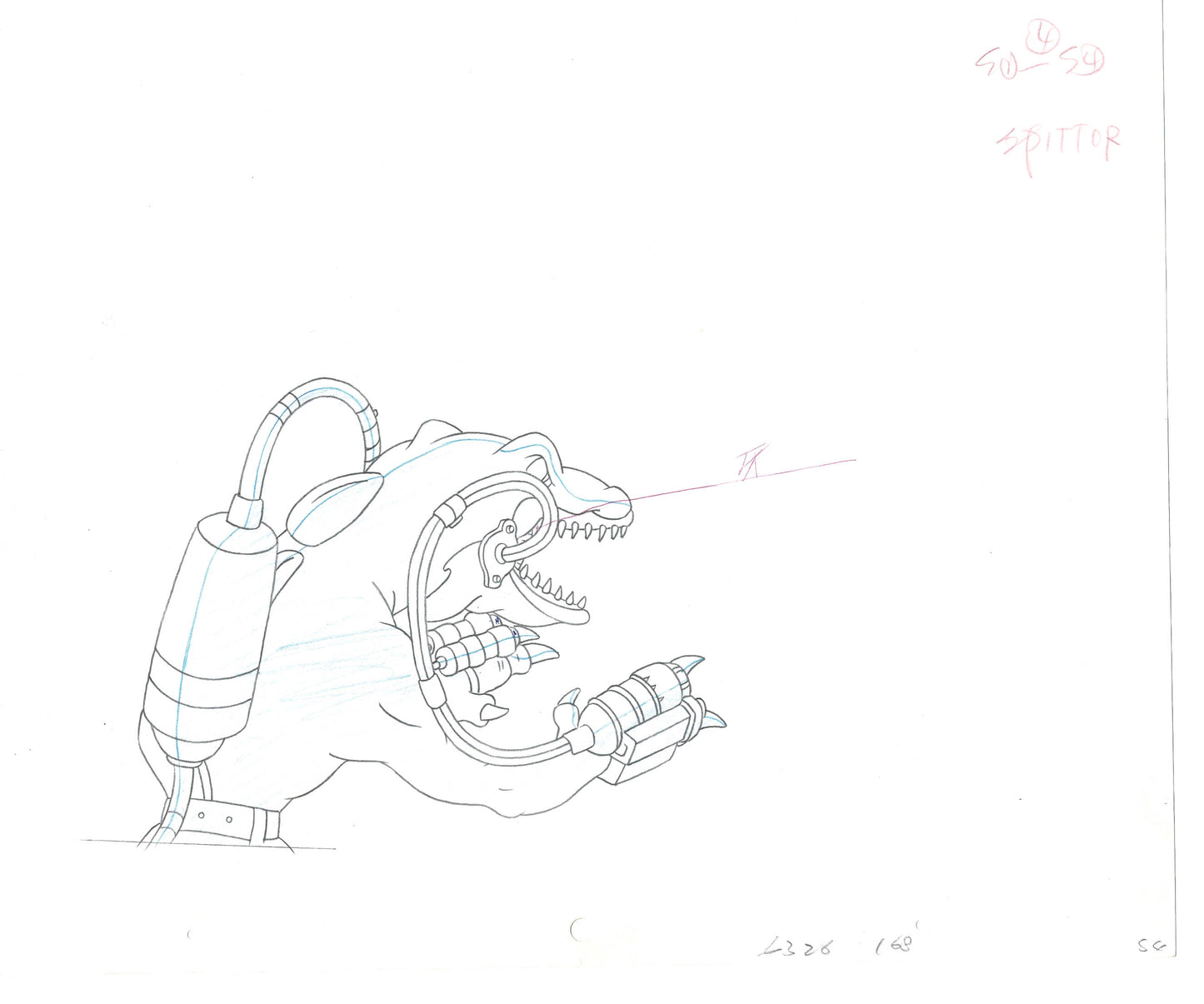 Street Sharks DIC Production Animation Cel Drawing 1994-1997 D-68