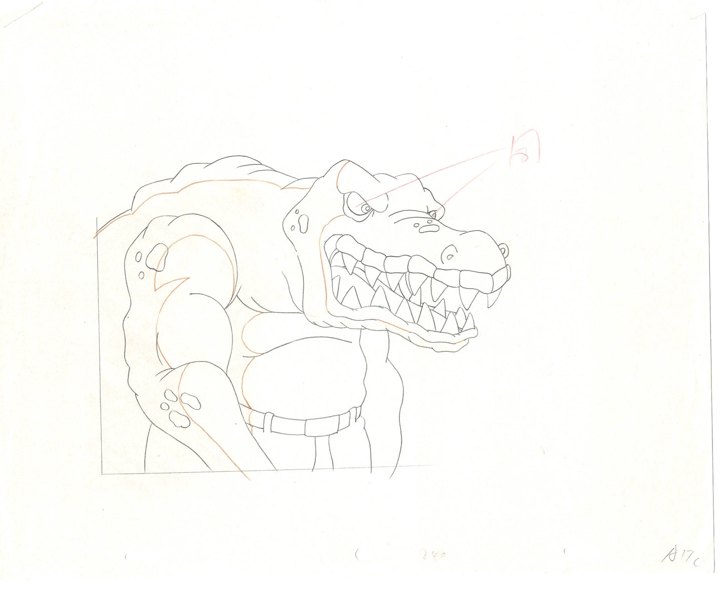 Street Sharks DIC Production Animation Cel Drawing 1994-1997 D-82