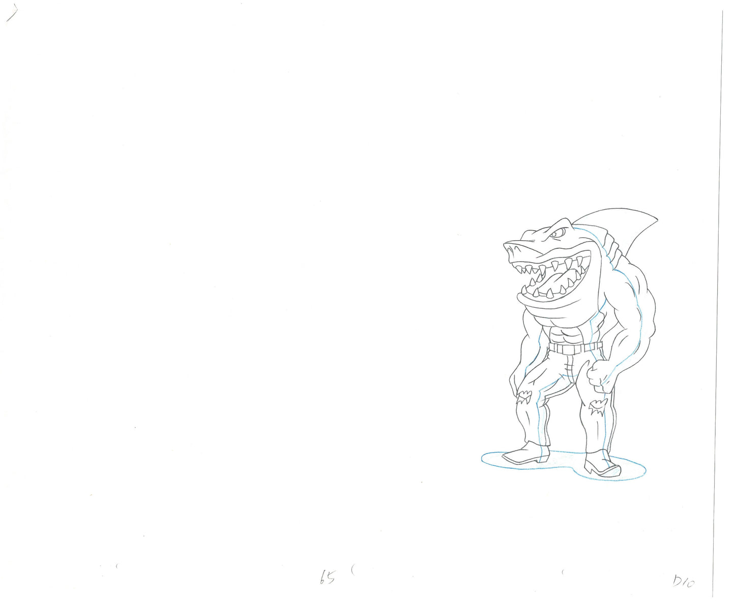 Street Sharks DIC Production Animation Cel Drawing 1994-1997 E-104