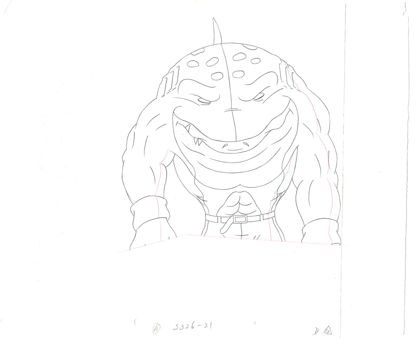 Street Sharks DIC Production Animation Cel Drawing 1994-1997 E-116