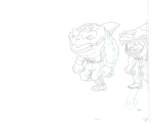 Street Sharks DIC Production Animation Cel Drawing 1994-1997 E-127