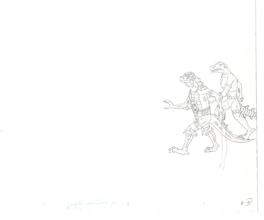 Street Sharks DIC Production Animation Cel Drawing 1994-1997 E-130