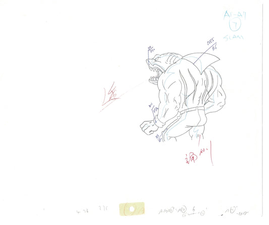 Street Sharks DIC Production Animation Cel Drawing 1994-1997 E-136