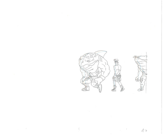 Street Sharks DIC Production Animation Cel Drawing 1994-1997 E-145