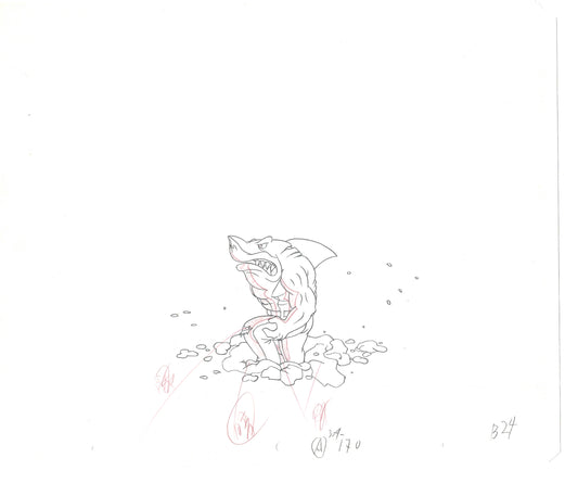 Street Sharks DIC Production Animation Cel Drawing 1994-1997 E-149