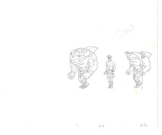 Street Sharks DIC Production Animation Cel Drawing 1994-1997 E-154