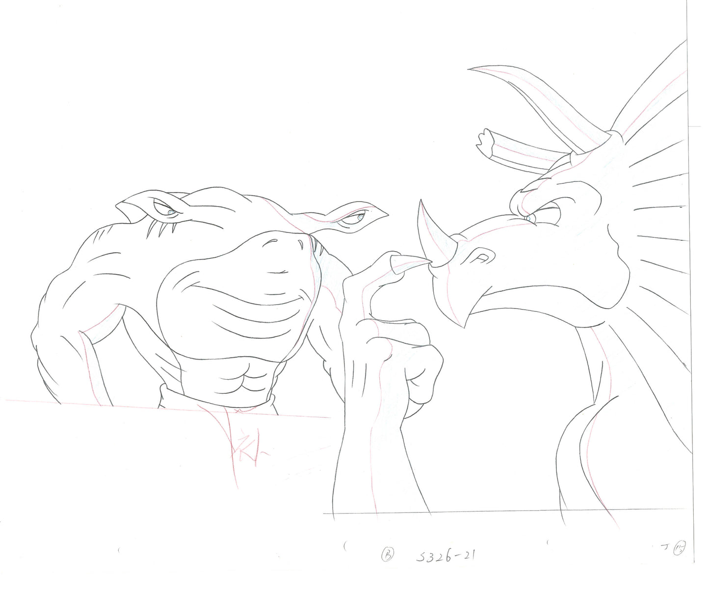 Street Sharks DIC Production Animation Cel Drawing 1994-1997 E-157