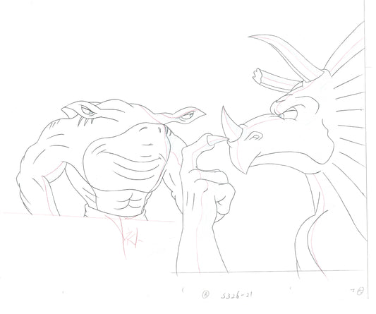 Street Sharks DIC Production Animation Cel Drawing 1994-1997 E-157