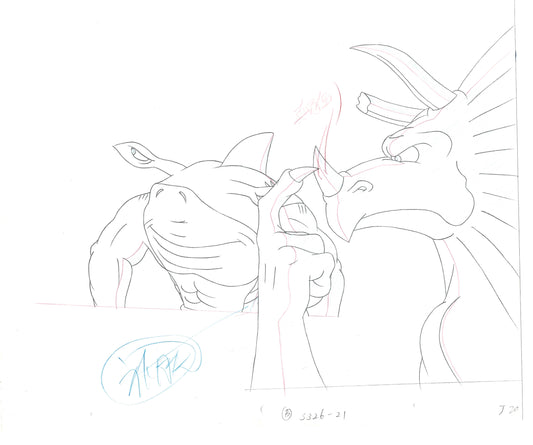 Street Sharks DIC Production Animation Cel Drawing 1994-1997 E-158