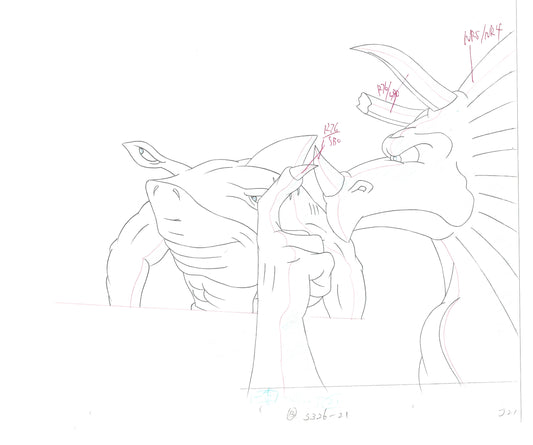 Street Sharks DIC Production Animation Cel Drawing 1994-1997 E-159