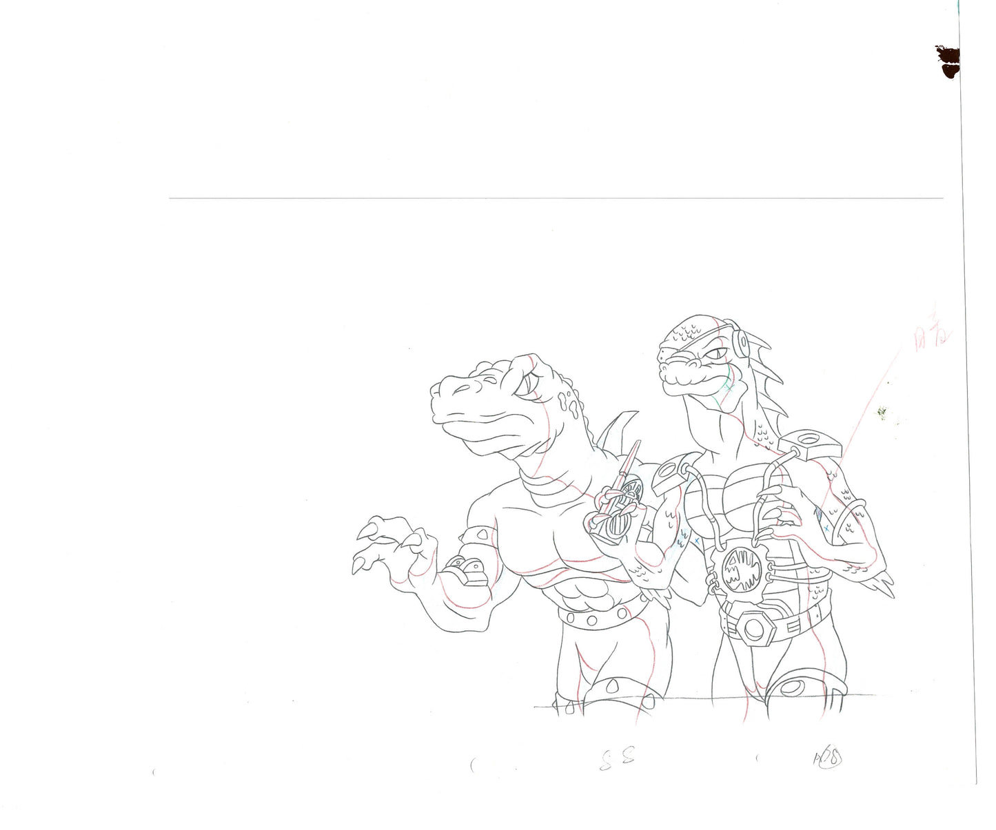 Street Sharks DIC Production Animation Cel Drawing 1994-1997 E-160