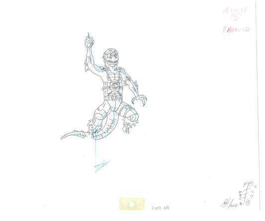 Street Sharks DIC Production Animation Cel Drawing 1994-1997 E-165