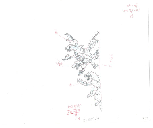 Street Sharks DIC Production Animation Cel Drawing 1994-1997 E-171