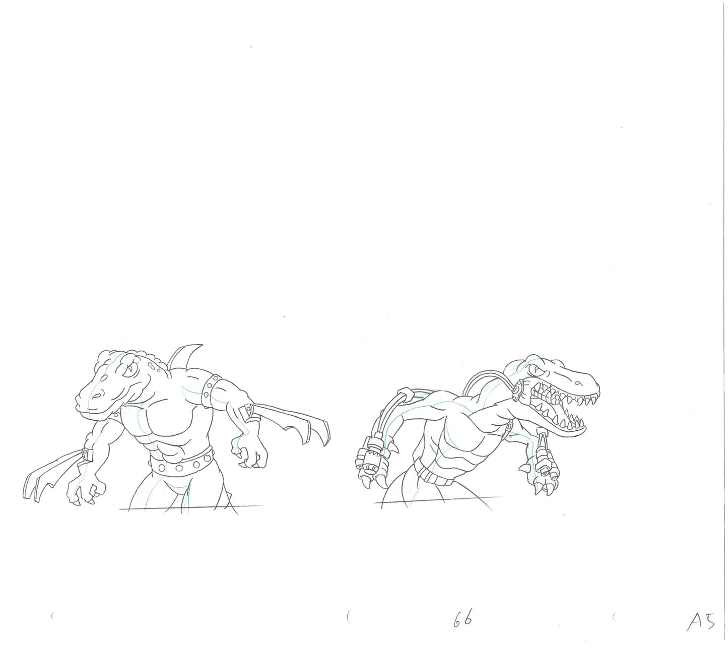 Street Sharks DIC Production Animation Cel Drawing 1994-1997 A-13