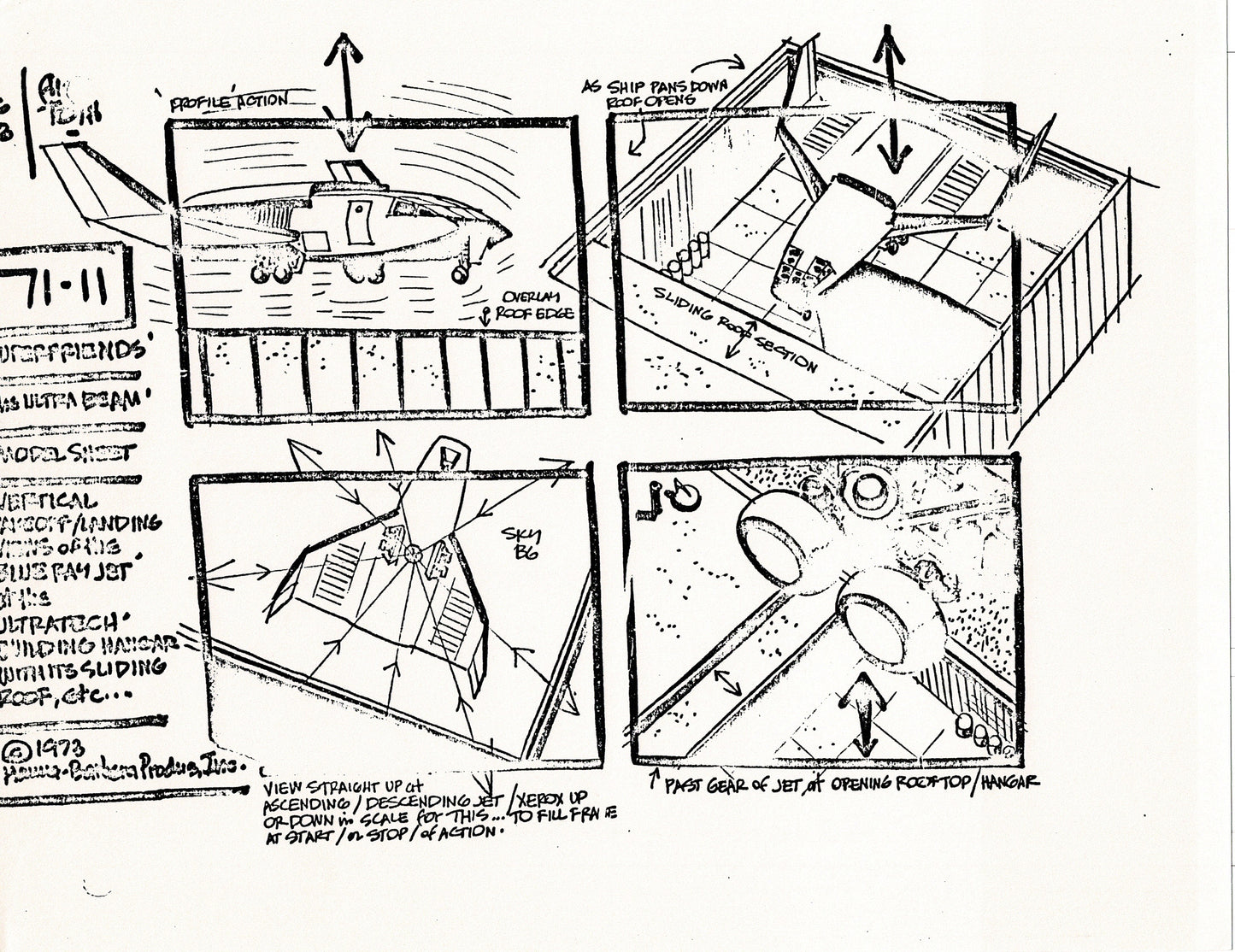 Superfriends 1973 Alex Toth Production Model Sheet Copy Lot of 79 Pages from Hanna Barbera