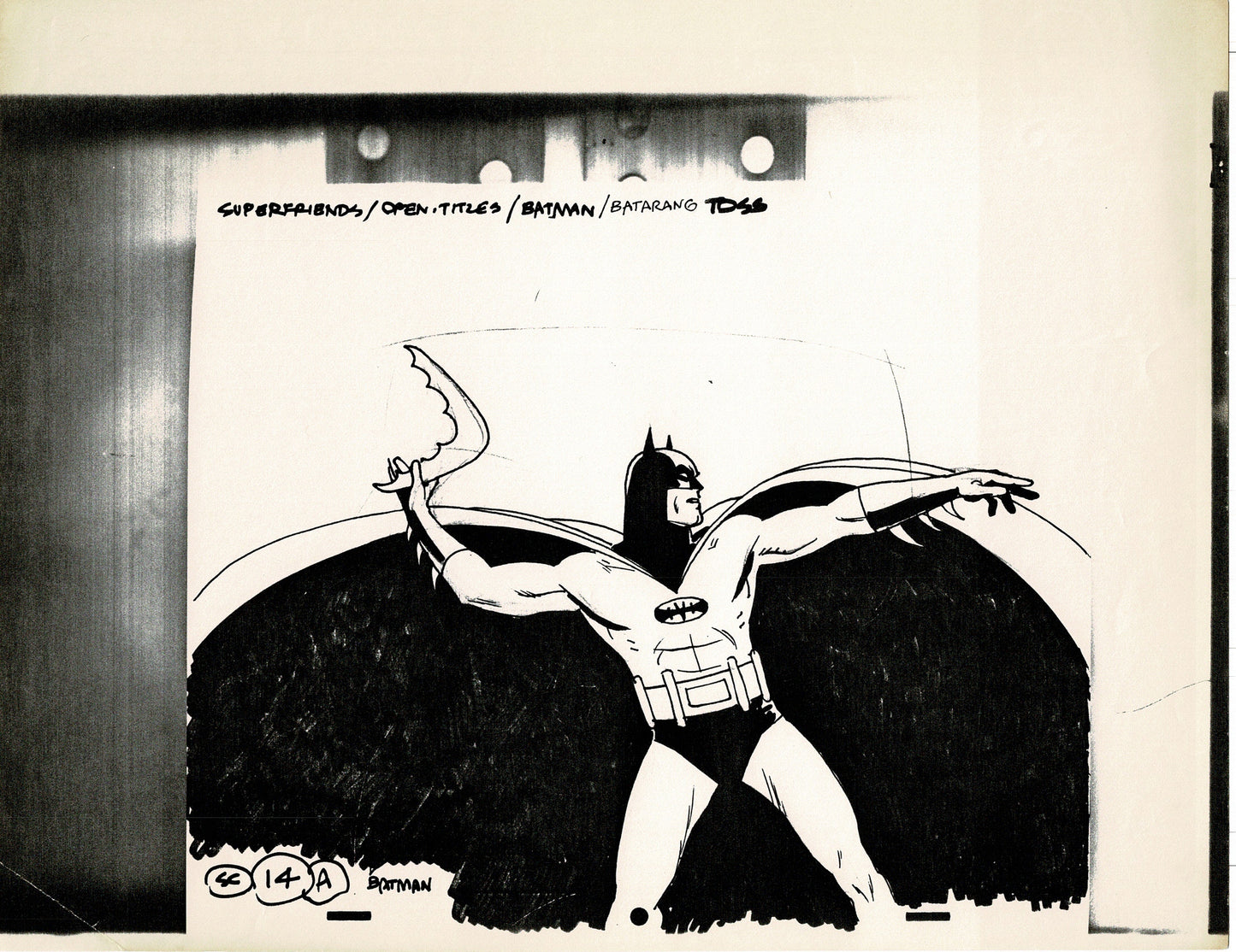 Superfriends 1973 Alex Toth Production Model Sheet Copy Lot of 79 Pages from Hanna Barbera