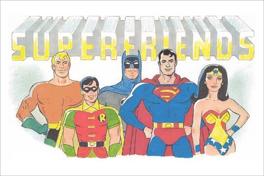 Superfriends Bob Singer SIGNED Limited Edition Giclee Print on Paper - Mighty - PRINTERS PROOF Edition of 25