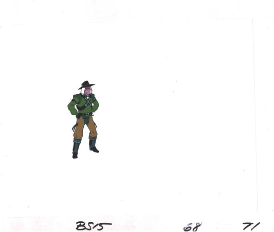 Bravestarr Animation Cartoon Production Cel Used Onscreen from Filmation 1987-8 B-T1