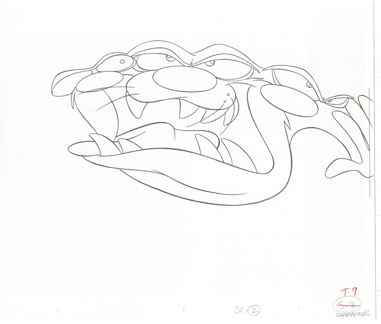 Tazmanian Devil Taz Commercial Production Animation Cel Drawing 3 LOT WB Looney Tunes BG-50