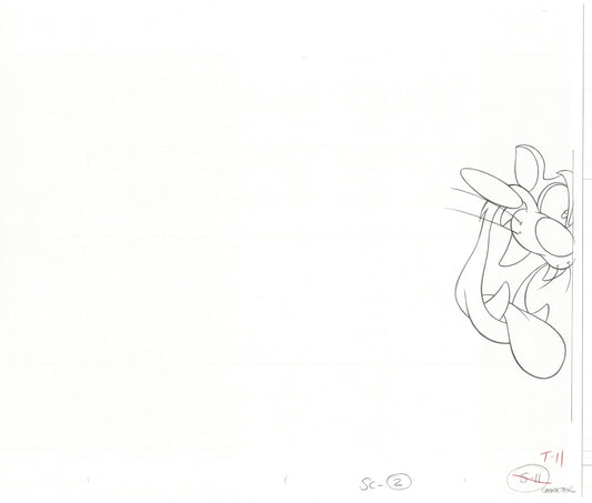 Tazmanian Devil Taz Commercial Production Animation Cel Drawing 3 LOT WB Looney Tunes BG-57