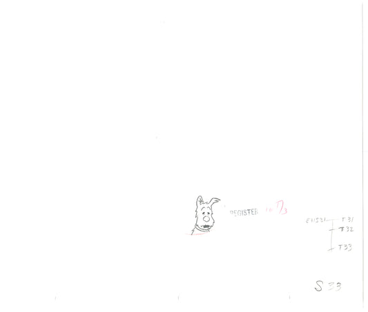 Herge Adventures of TinTin Cartoon Animation Cel Drawing 1957 to 1964 B-12