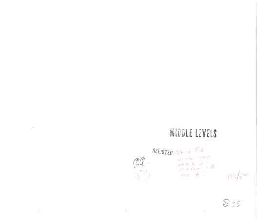 Herge Adventures of TinTin Cartoon Animation Cel Drawing 1957 to 1964 B-14