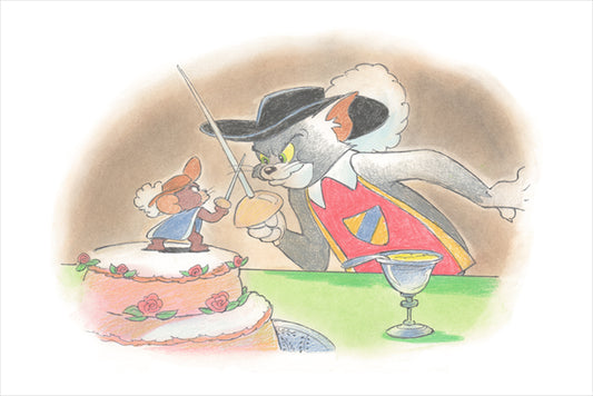 Tom & Jerry SET OF 5 Bob Singer SIGNED Limited Edition Giclee Prints on Paper - PRINTERS PROOF Edition of 25