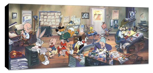 Looney Tunes Bugs Bunny Warner Brothers Mighty Mini Gallery-Wrapped Limited Edition of 1500 Canvas Print Termite Terrace